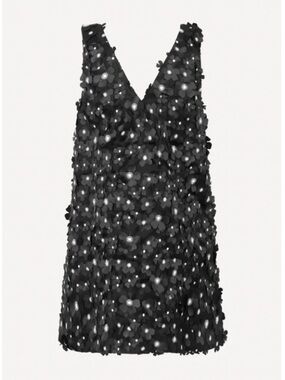 Stine Goya Elena V-Neck Sequin Mini Dress